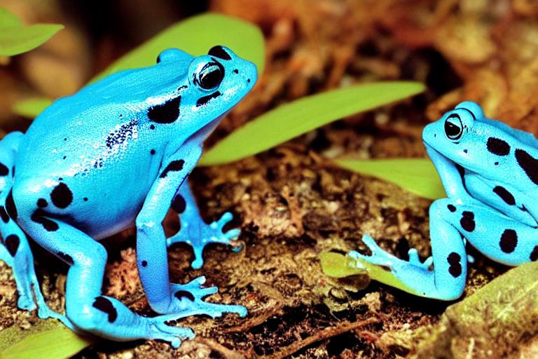 Blue Dart Frog, Dendrobates Tinctorius “Azureus”