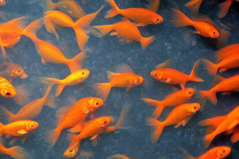 How good is the eyesight of goldfish?