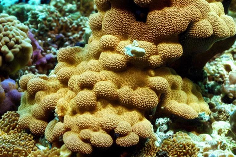 Structure Of Toadstool Mushroom Leather Coral