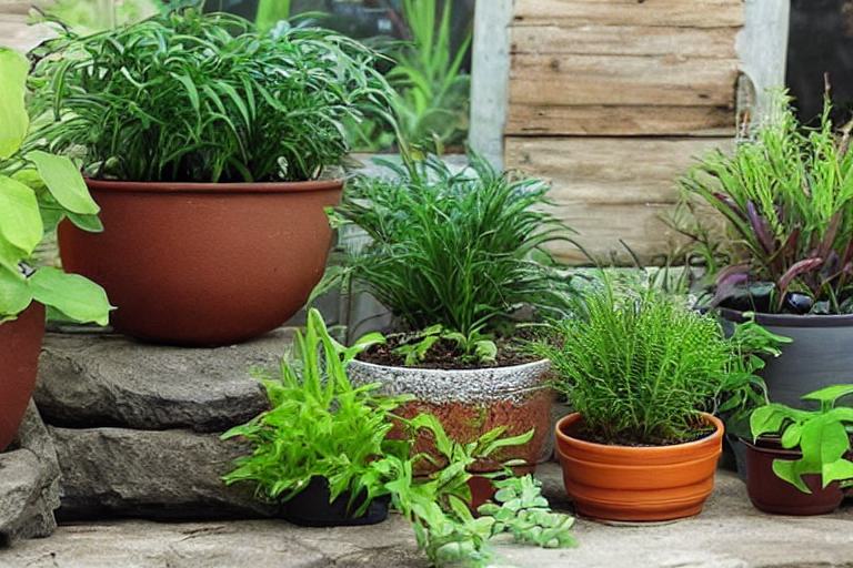 Why take the plants out of their pots